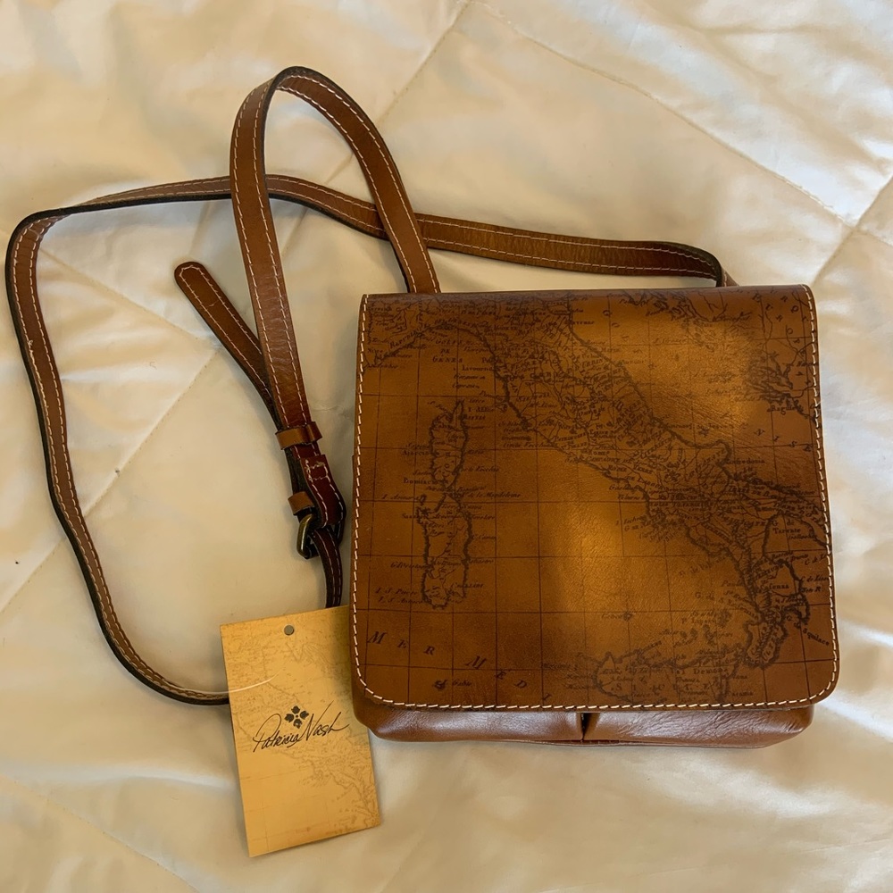 Patricia Nash Granada Map Print Crossbody Bag